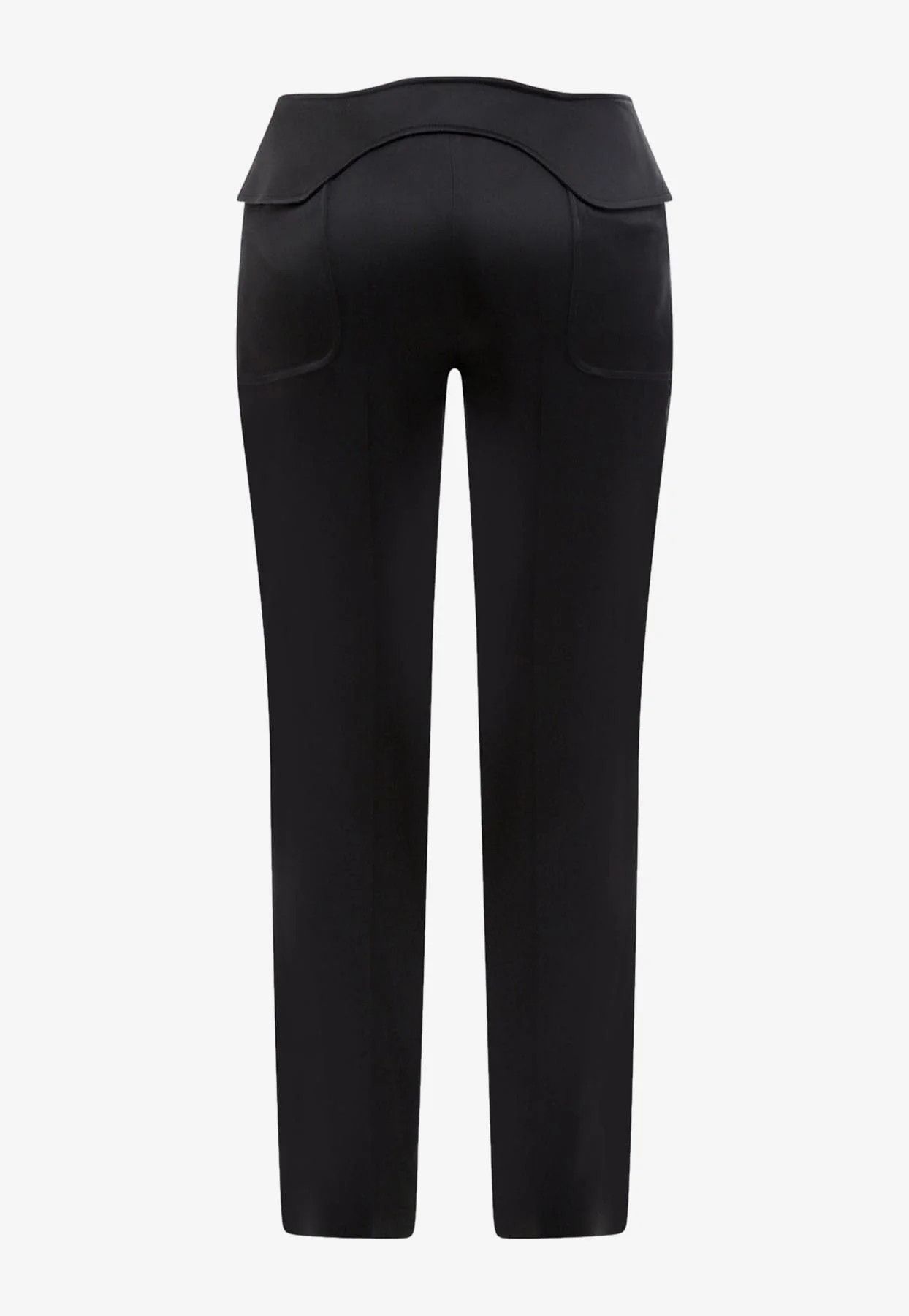 Tom Ford o1loc1c0325 PAW514 Satin Pant in Black Size 28" / US 6 / IT 42 - 2 Thumbnail