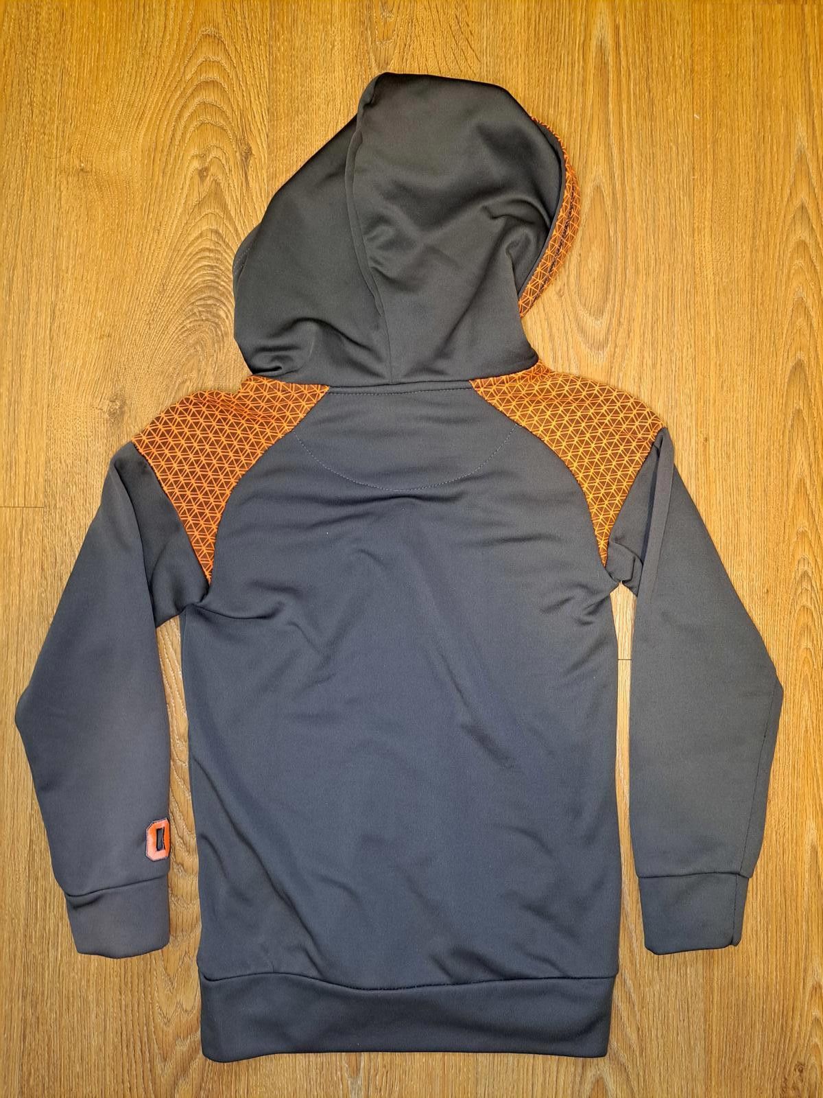 New Balance New Balance Jacket Kids Large Brown Orange Full Zip Hoodie Size US L / EU 52-54 / 3 - 6 Thumbnail