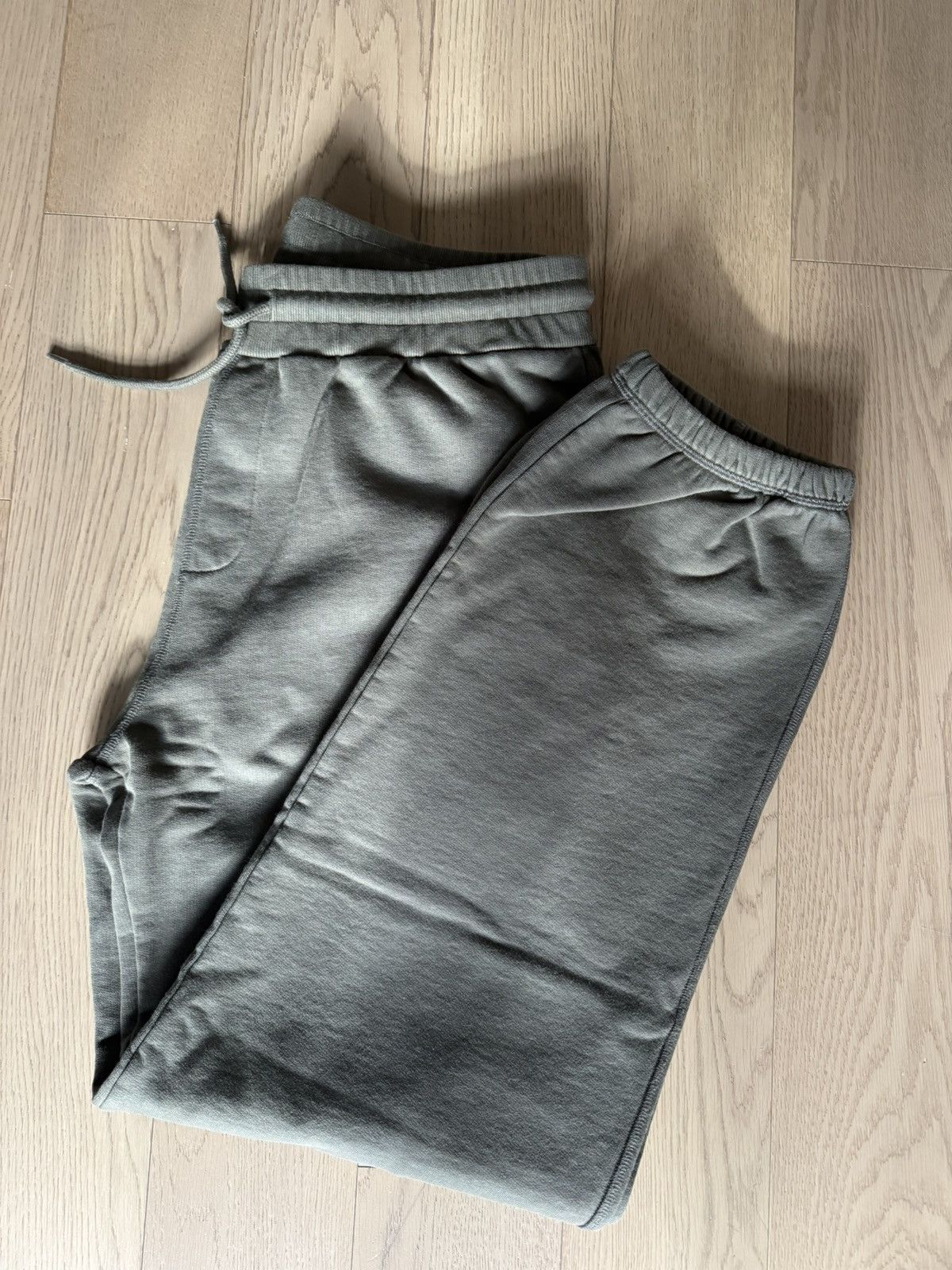 Cole Buxton Heavyweight Warm Up Sweatpants Khaki Size US 33 - 3 Thumbnail