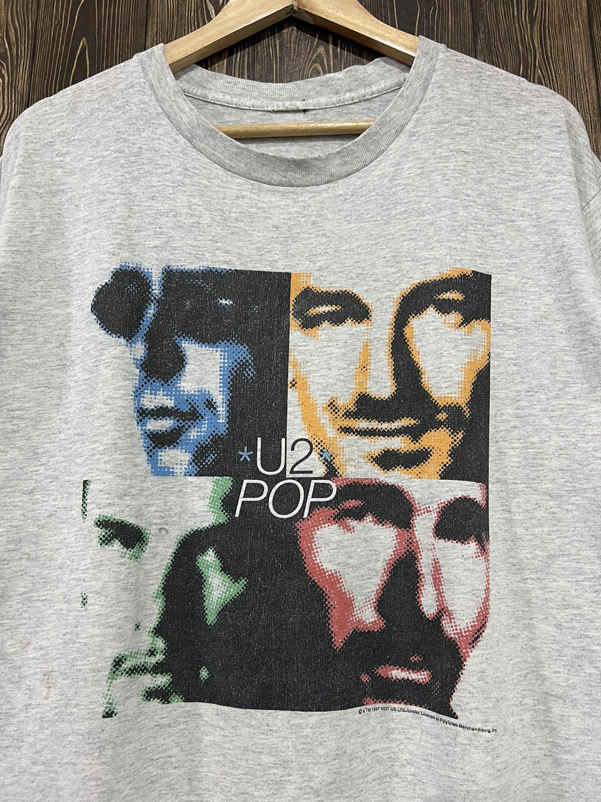 Band Tees × Vintage Vintage 90s U2 Pop Mart Tour Tshirt Size US L / EU 52-54 / 3 - 2 Thumbnail