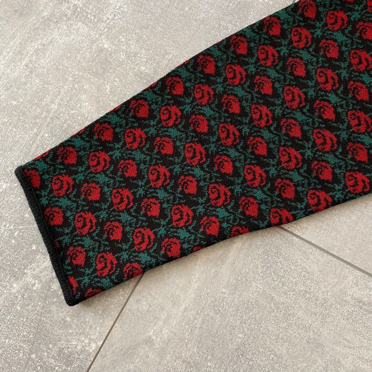 Japanese Brand 90s Vintage Japanese Unisex Hand Knit Roses Cardigan Size M / US 6-8 / IT 42-44 - 7 Thumbnail