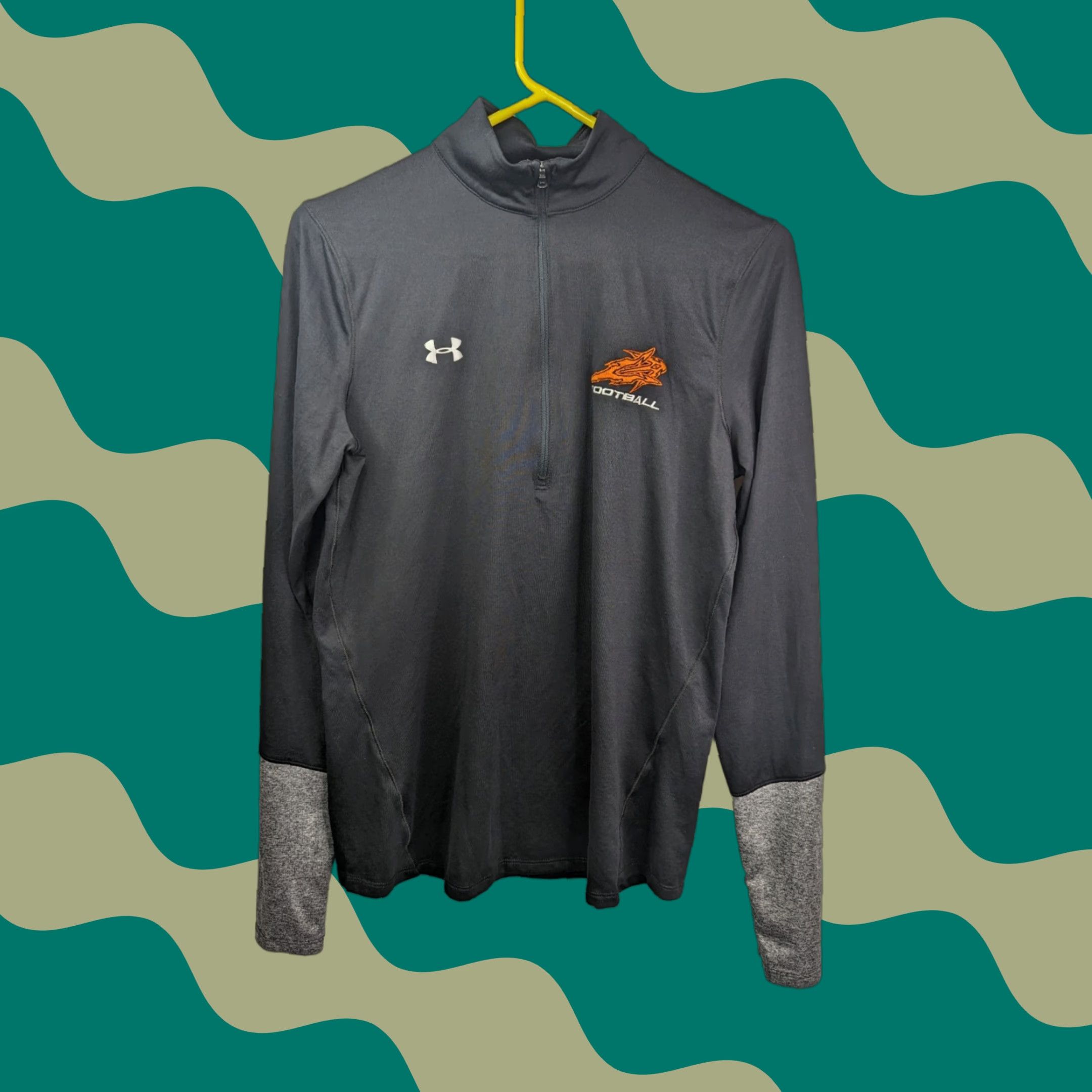 Under Armour Under Armour Football Pullover Black 1/4 Zip Jacket Mens L Long Sleeve Activewear Core Gear Size US L / EU 52-54 / 3 - 1 Thumbnail