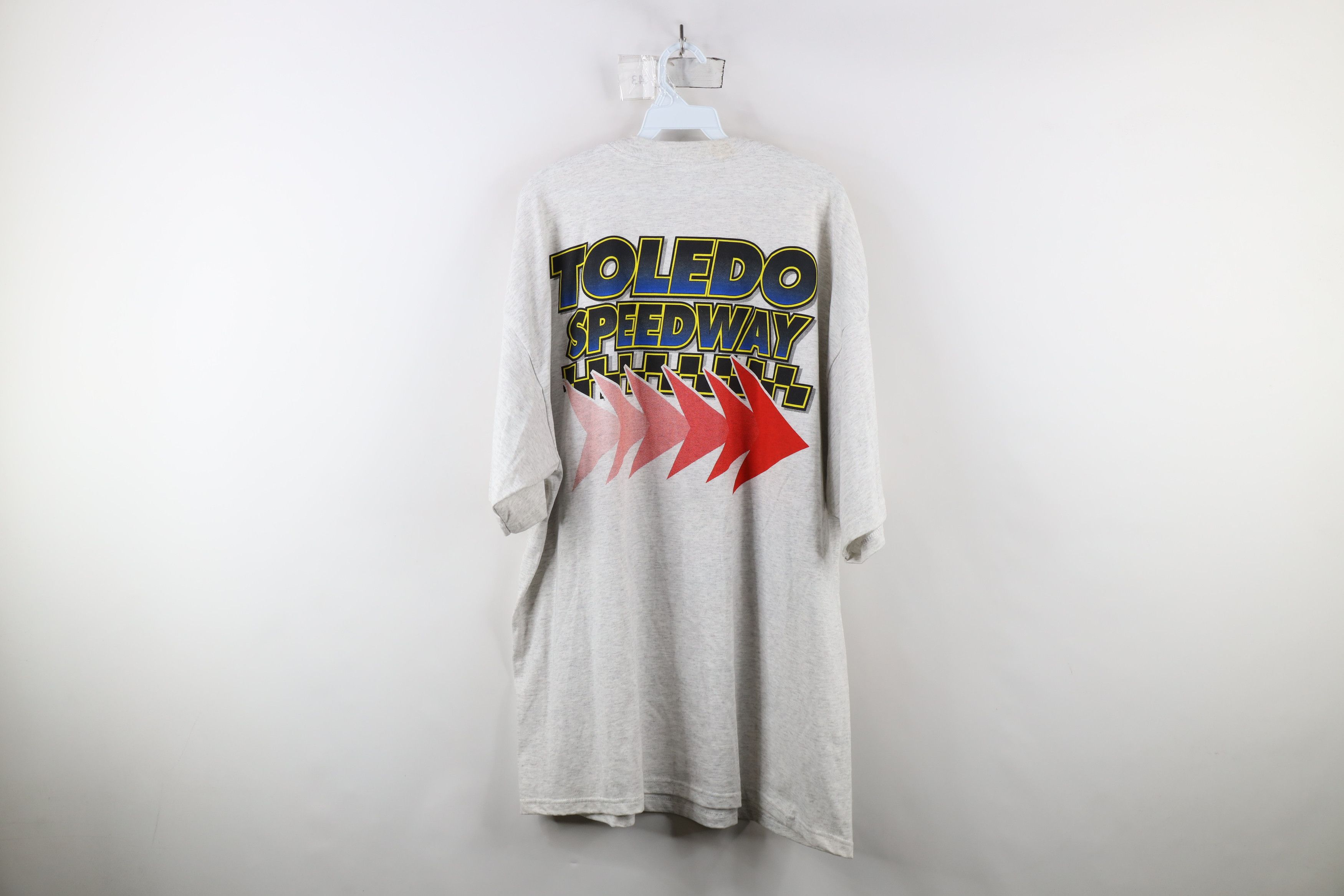 Vintage Vintage 90s All Over Print Toledo Speedway Racing T-Shirt Size US XXL / EU 58 / 5 - 12 Thumbnail