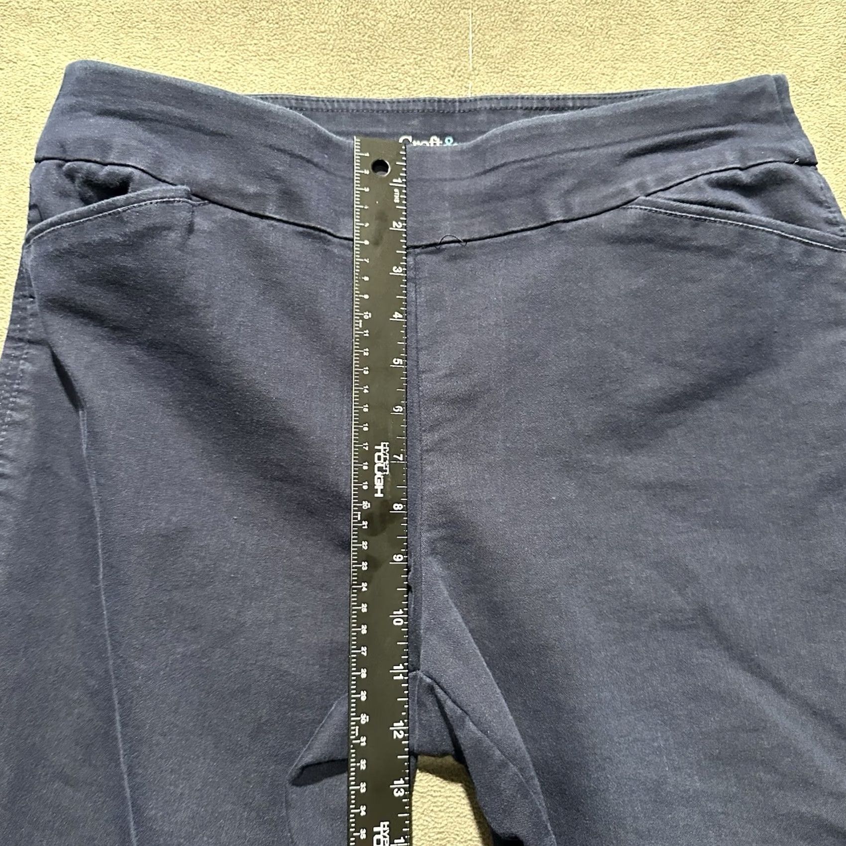 Croft & Barrow Croft & Barrow Effortless Stretch Pants Womens 12 Regular Blue Straight Mid Rise Size 34" / US 12 / IT 48 - 7 Thumbnail