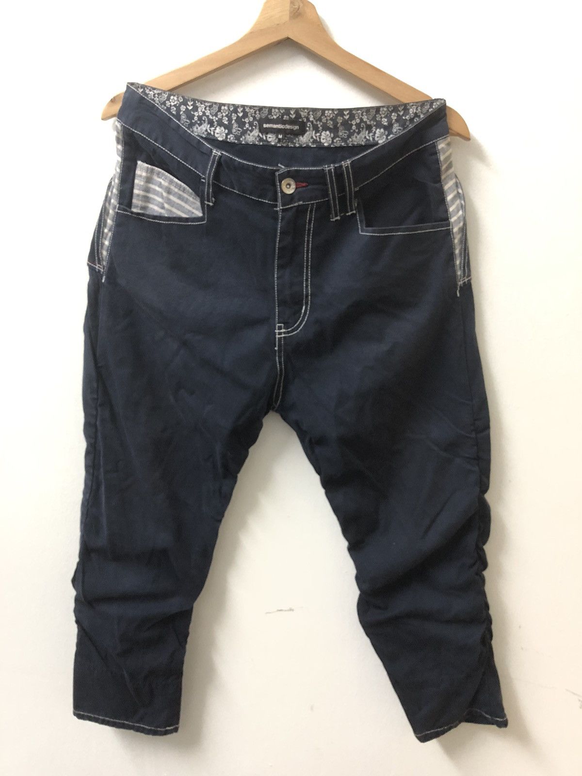 Japanese Brand × semanticdesign Semantic Design three-quarter shorts double layer backhit Size US 31 - 1 Thumbnail