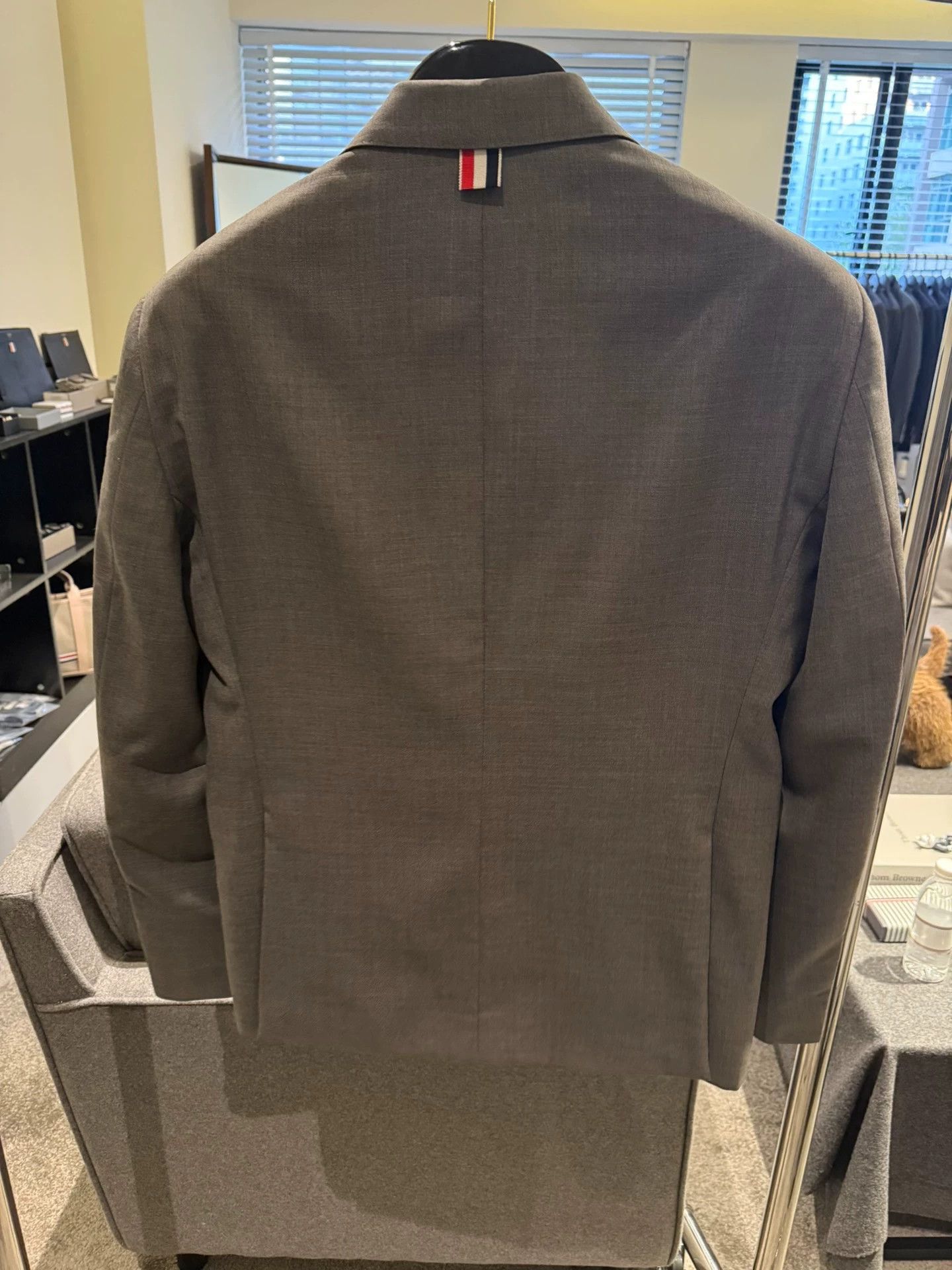 Thom Browne Thom Browne Classic 4-Bar Medium Gray Blazer Size 50R - 2 Thumbnail