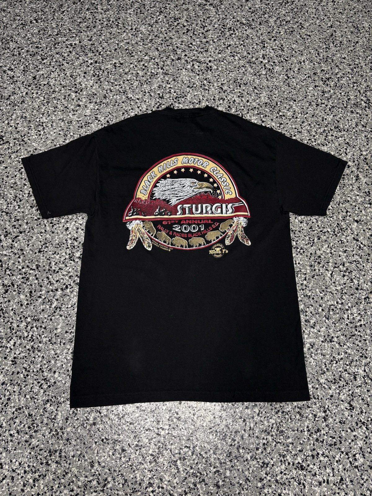 Harley Davidson Vintage 2001 STURGIS Motorcycle Rally T-Shirt Size M 0769 Size US M / EU 48-50 / 2 - 1 Thumbnail
