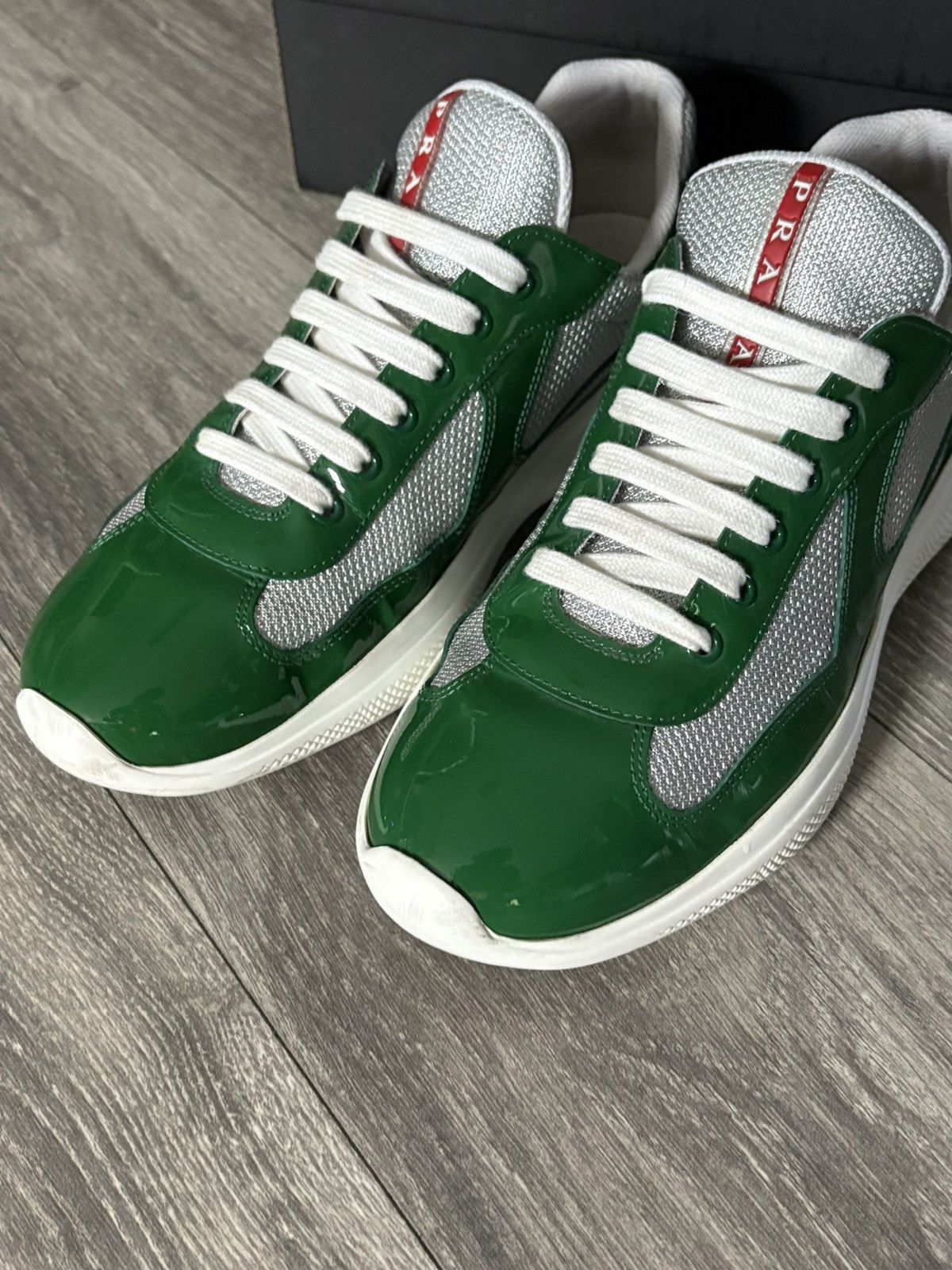 Prada Prada green americas cup sneakers Size US 9 / EU 42 - 6 Thumbnail