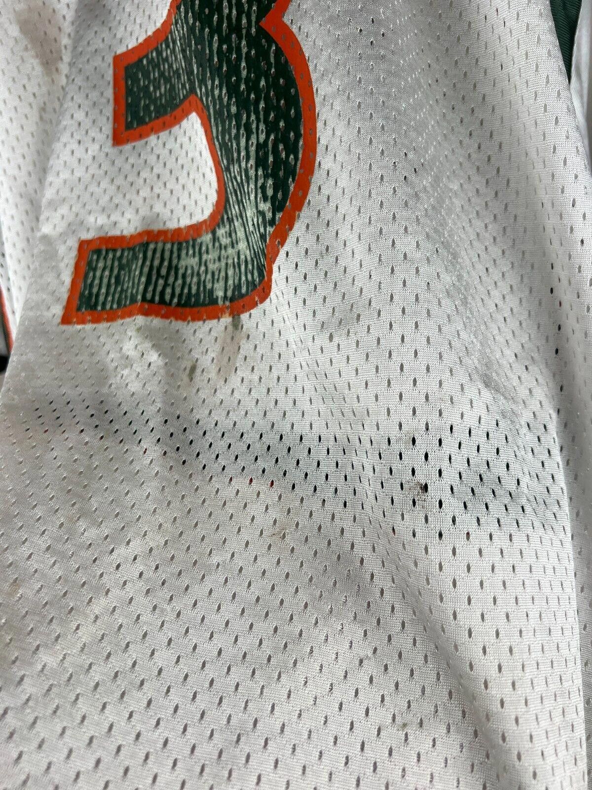 Nike Maimi Hurricanes Jersey Men's XL White Nike NCAA Football Size ONE SIZE - 7 Thumbnail