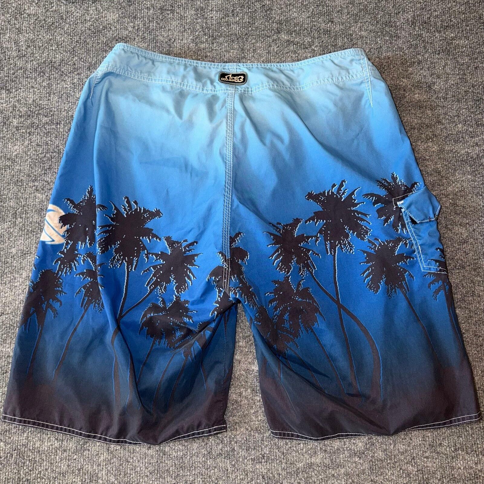 Billabong LOST Enterprises Grail Pinup Girl Board Shorts Blue Mens LG Size US 34 / EU 50 - 6 Thumbnail