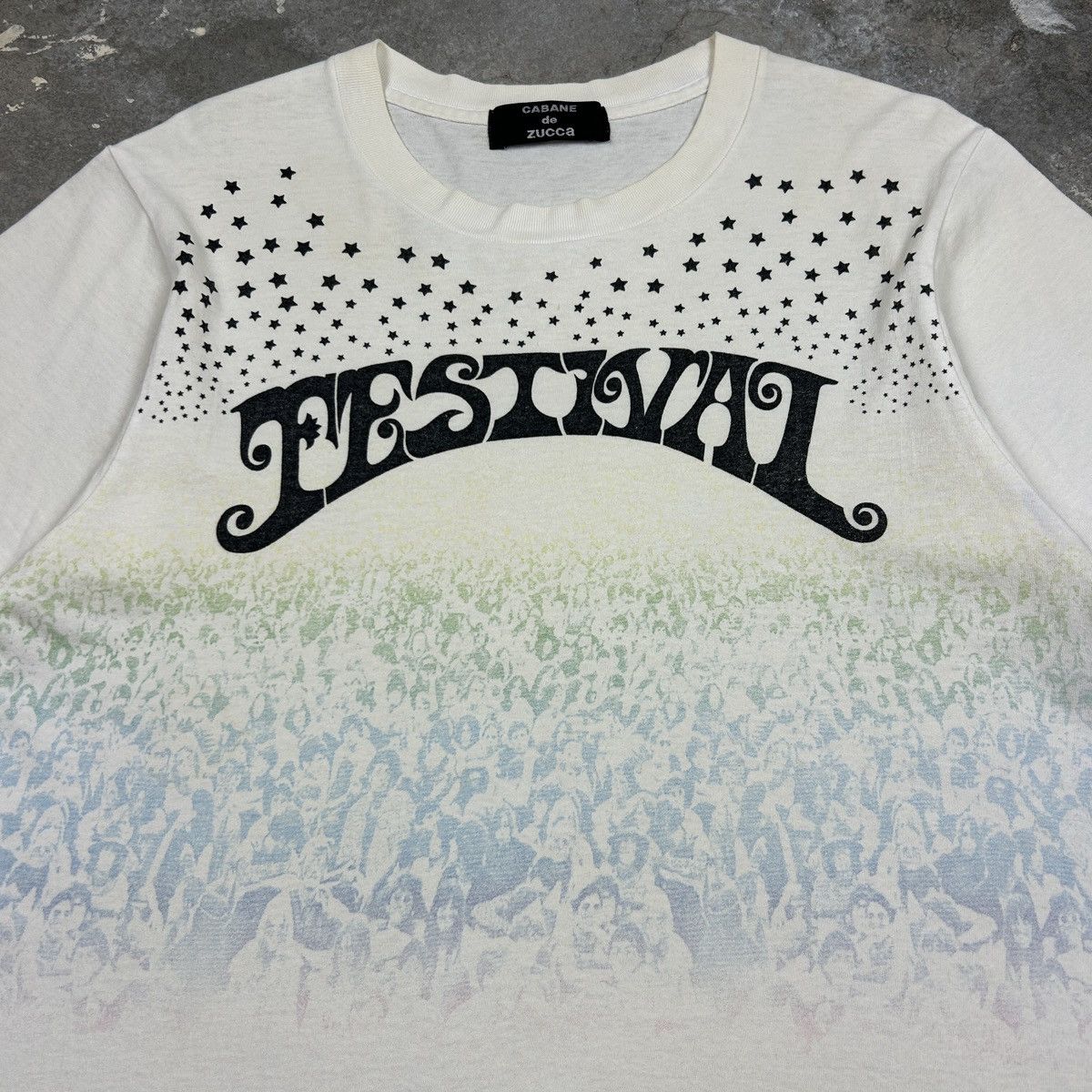 CABANE de ZUCCa × Issey Miyake × Vintage 1990s Cabane de Zucca - Woodstock Festival Size US M / EU 48-50 / 2 - 2 Thumbnail