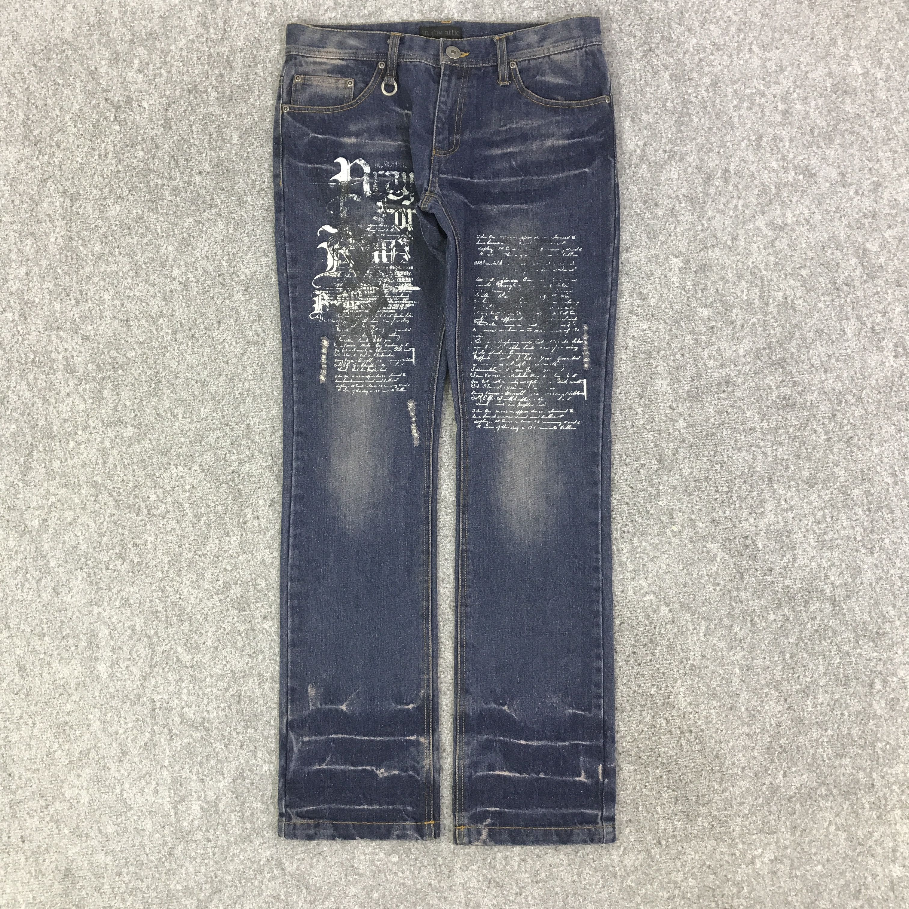 In The Attic IN THE ATTIC JAPAN PUNK DENIM PANTS K118B14 Size US 30 / EU 46 - 1 Thumbnail