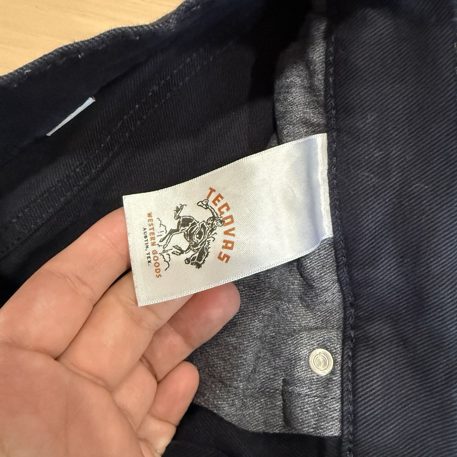 Tecovas Tecovas Jeans 32 Blue Dark Wash Denim Straight Western Size US 32 / EU 48 - 6 Thumbnail