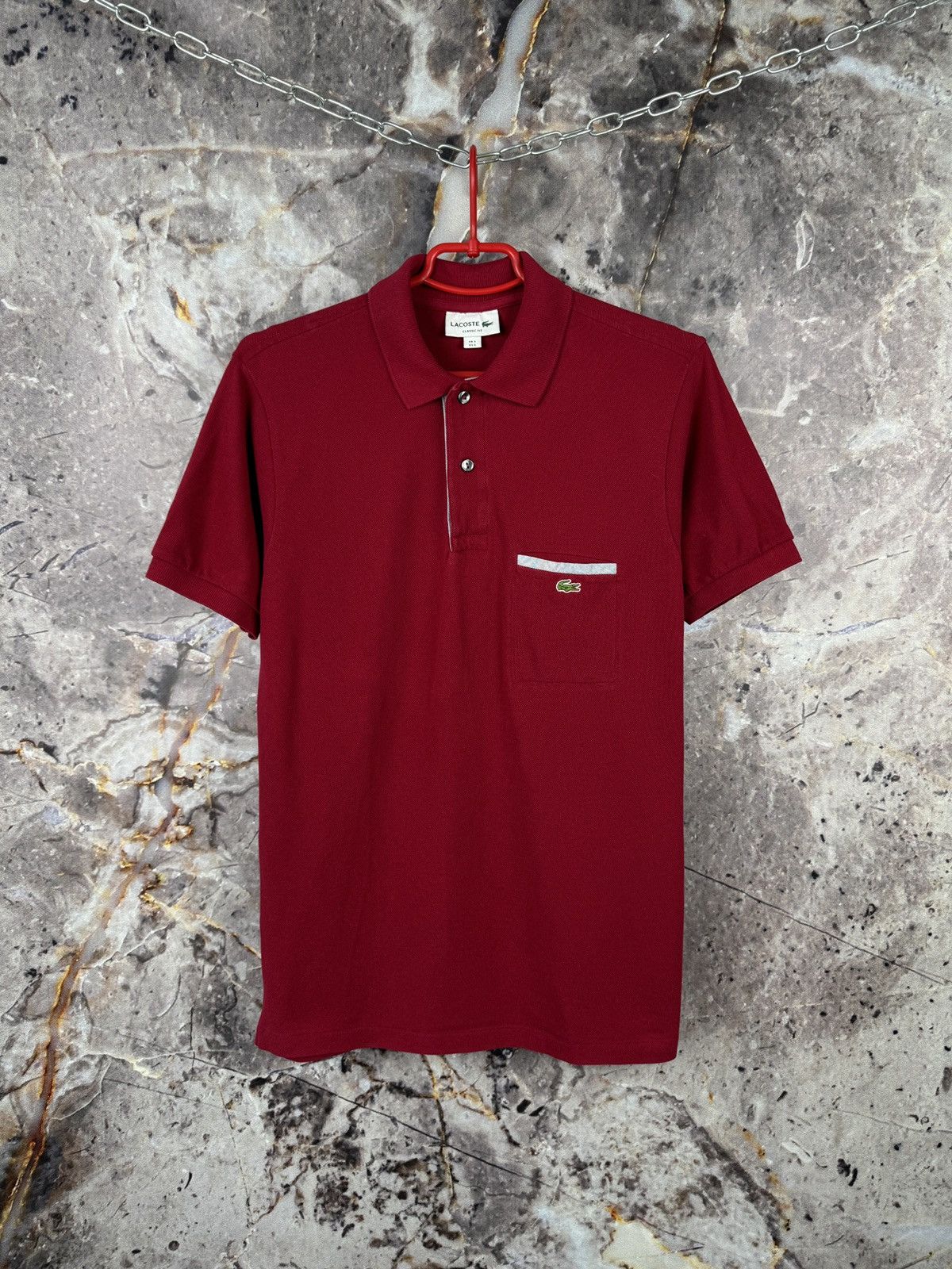 Lacoste Men’s Lacoste Polo Shirt Red Streetwear Size Small Size US S / EU 44-46 / 1 - 1 Thumbnail