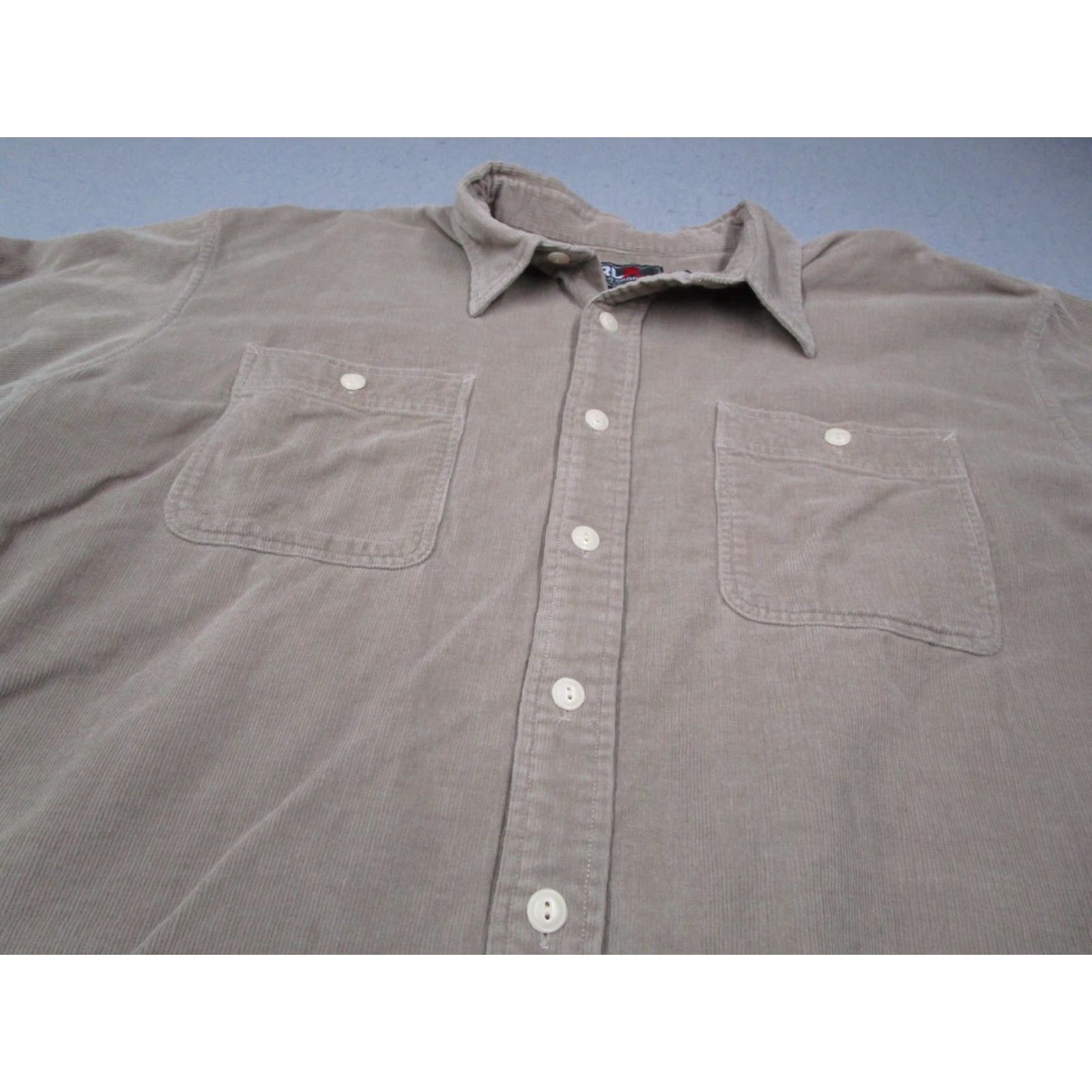 Vintage VINTAGE RLX Polo Sport Shirt Men 2XL Long Sleeve Corduroy Beige Button-Up Casual Fall Winter Size US XXL / EU 58 / 5 - 2 Thumbnail