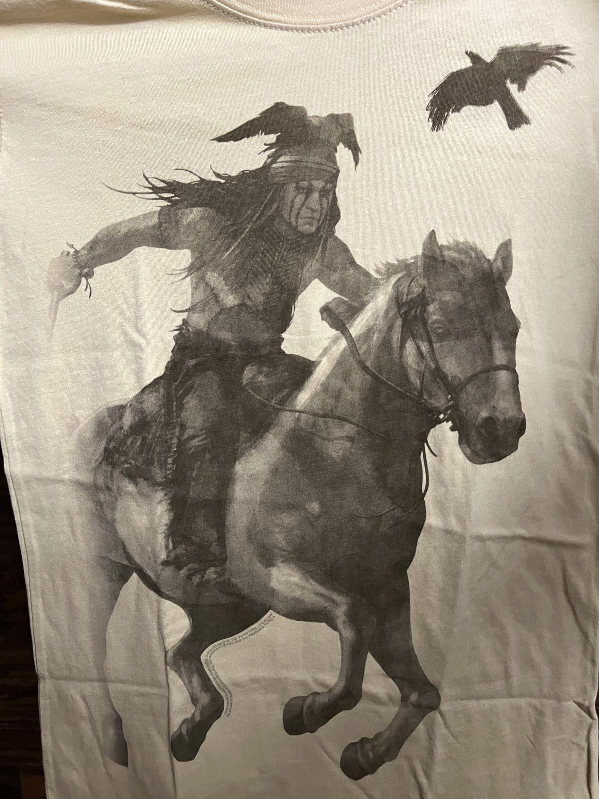 Tultex The Lone Ranger Movie Promo Johnny Depp Junior Tee Womens Size M / US 6-8 / IT 42-44 - 3 Thumbnail
