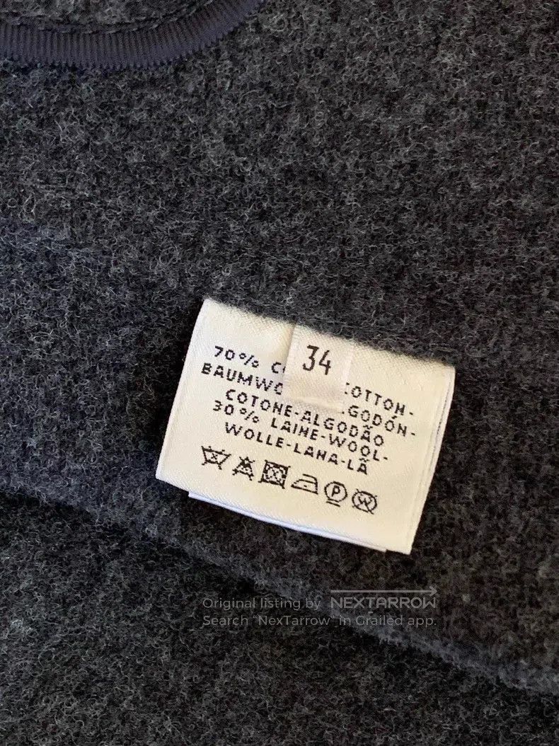 Hermes Hermes Dark blue, women's short wool jacket Size XXS / US 00 / IT 34 - 3 Thumbnail