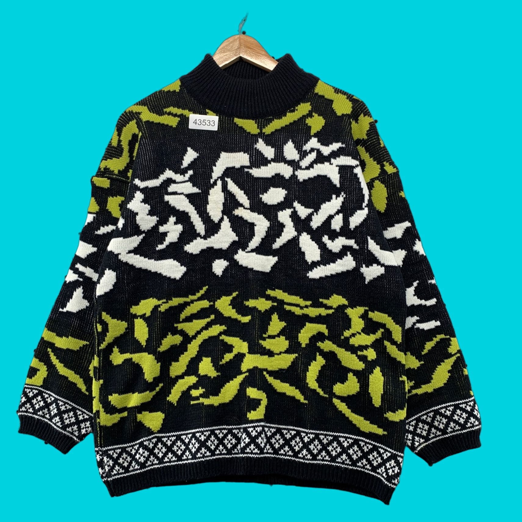 Vintage VINTAGE Jamie Scott Knit Sweater Womens Medium Black Yellow Pullover Casual Crew Neck Long Sleeve Winter Fall Size M / US 6-8 / IT 42-44 - 1 Thumbnail