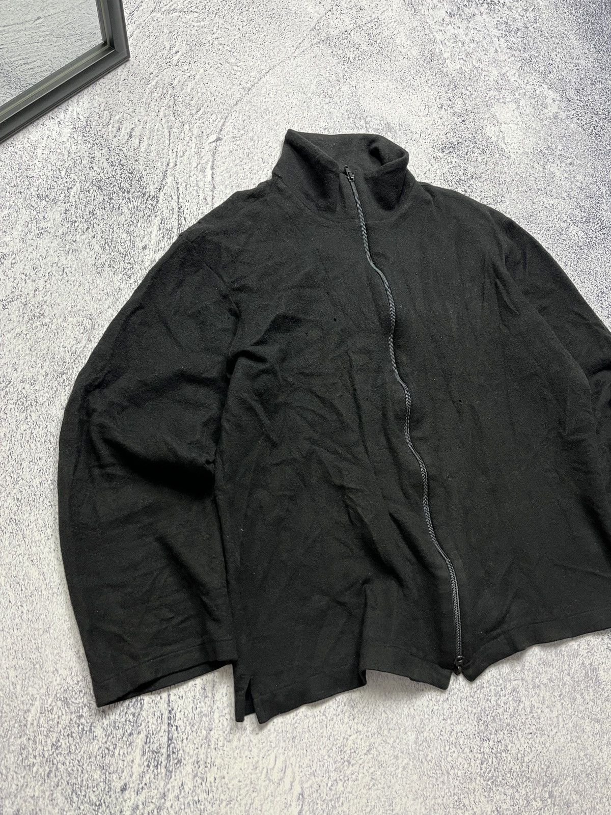 Yohji Yamamoto Yohji Yamamoto Pour Homme Distressed Rare Fleece Jacket Size US S / EU 44-46 / 1 - 8 Thumbnail