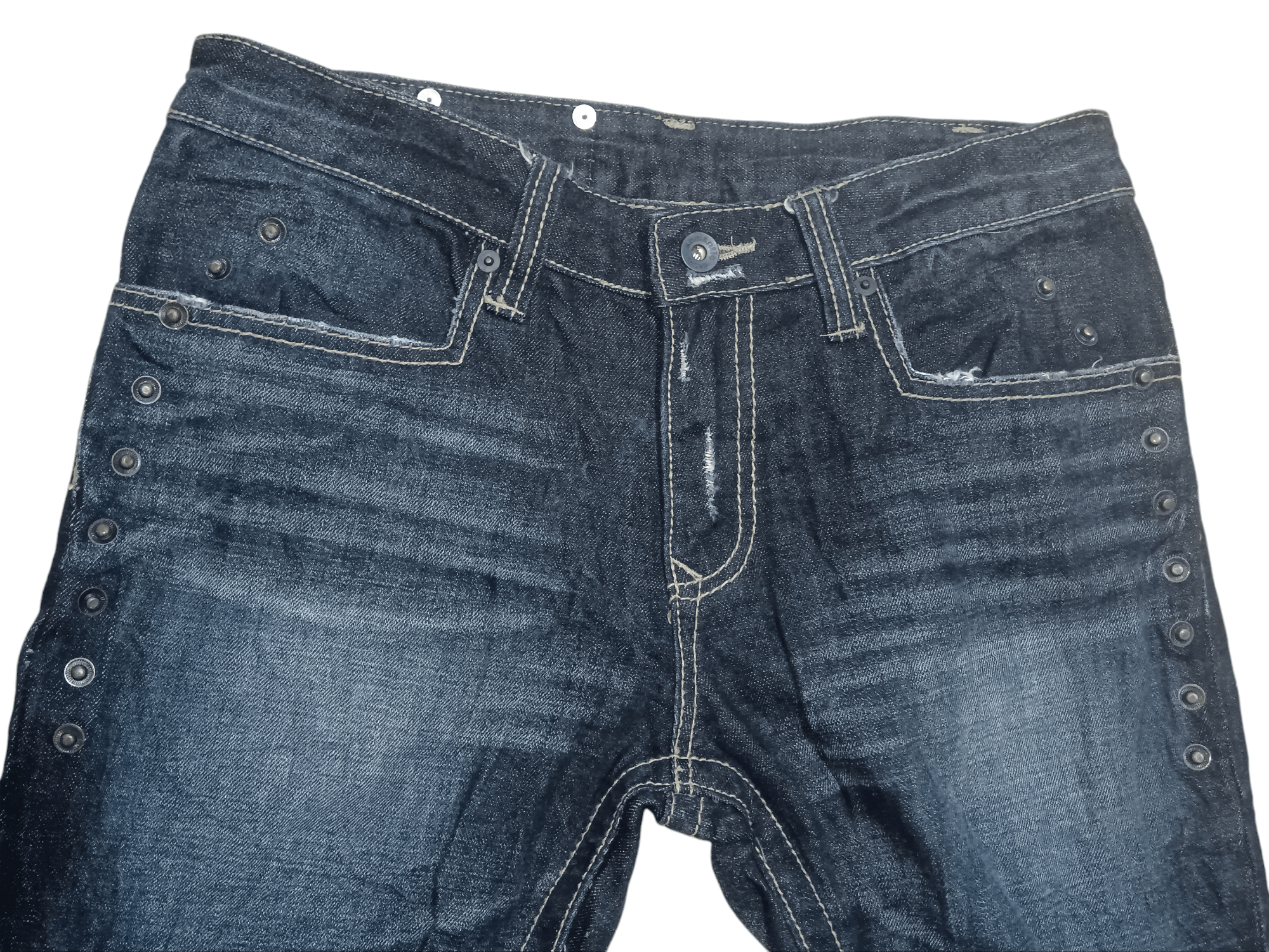 Japanese Brand × Seditionaries × semanticdesign SEMANTIC DESIGN SEASONED STUDDED FLARED JEANS Size US 33 - 2 Thumbnail