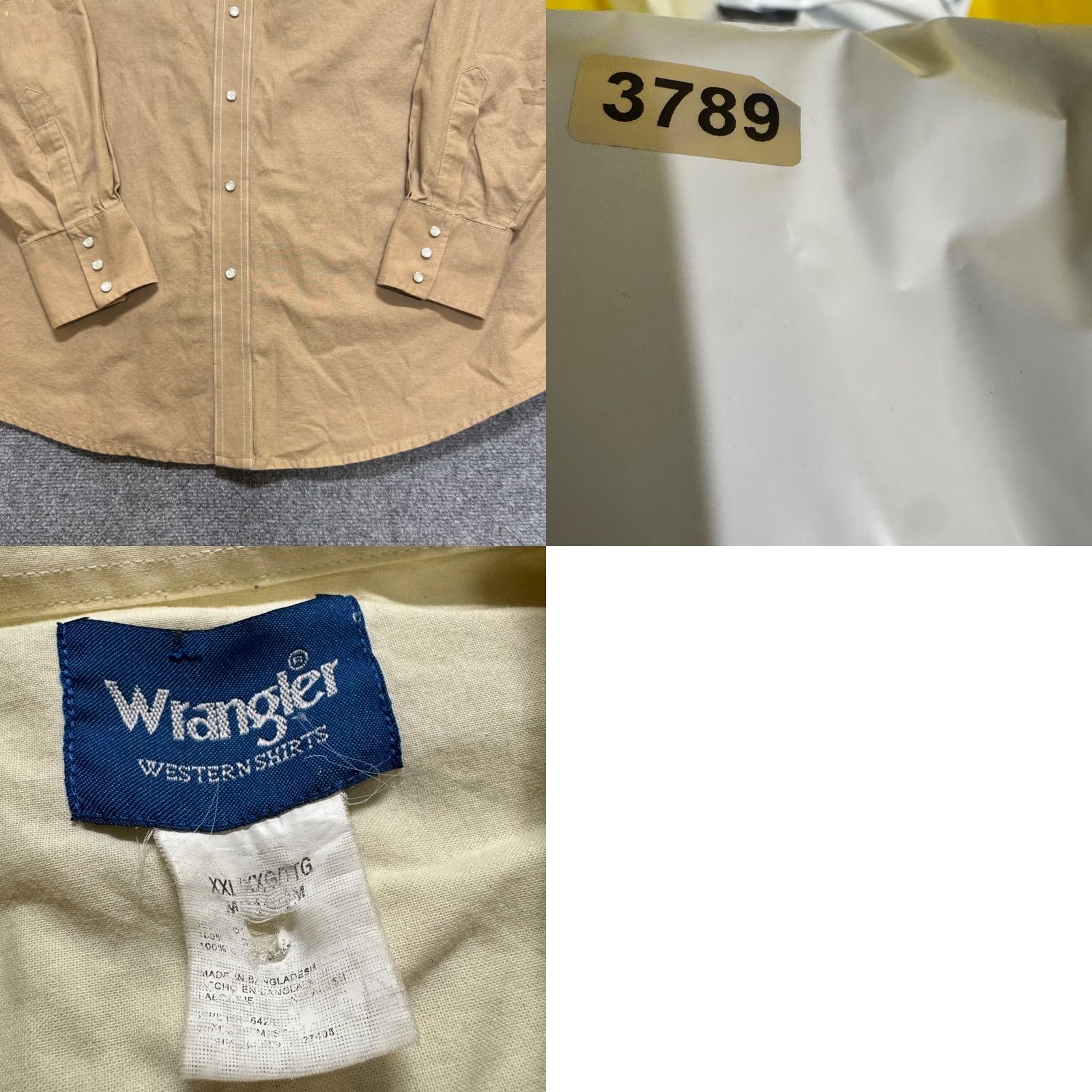 Wrangler VINTAGE Wrangler Shirt Western Pearl Snap Long Sleeve Mens 2XL Distressed Themed Shirt Size US XXL / EU 58 / 5 - 8 Thumbnail