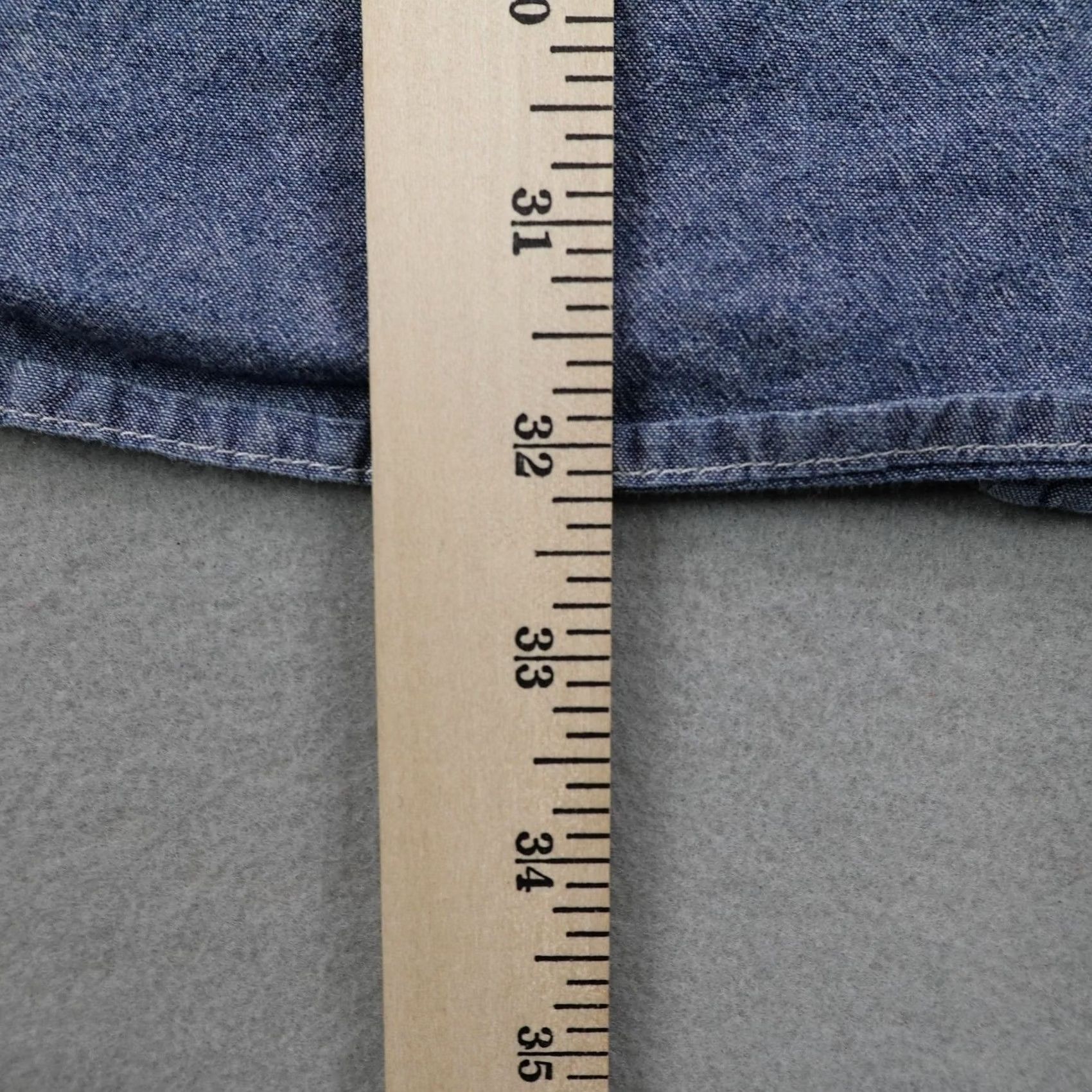 Vintage VINTAGE Big Mac Shirt Mens 2XL Blue Chambray Button Up Field Work Short Sleeve Shirt Mens Size US XXL / EU 58 / 5 - 5 Thumbnail