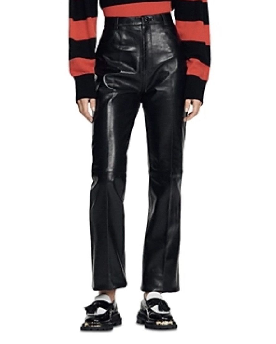 Sandro Sandro Leather Pants, New with Tags Size 30" / US 8 / IT 44 - 2 Thumbnail