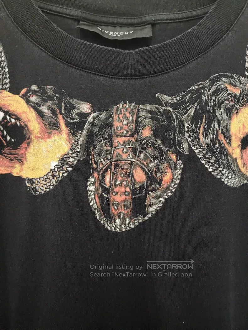 Givenchy Givenchy Classic Neckline Dog Head Print Round Neck Short Size US M / EU 48-50 / 2 - 5 Thumbnail