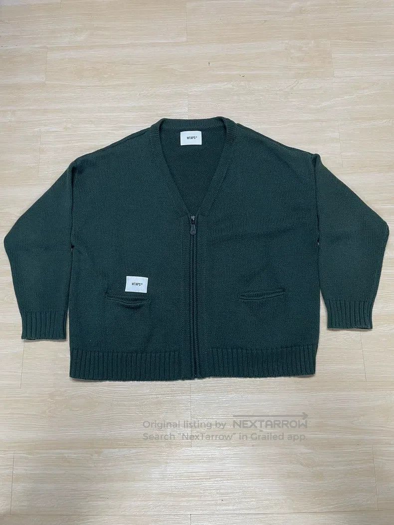 Wtaps Wtaps Green sweater cardigan Size US XL / EU 56 / 4 - 1 Thumbnail