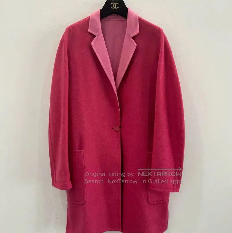 Max Mara MaxMara Pink Wool Coat for Women . Size M / US 6-8 / IT 42-44 - 1 Thumbnail