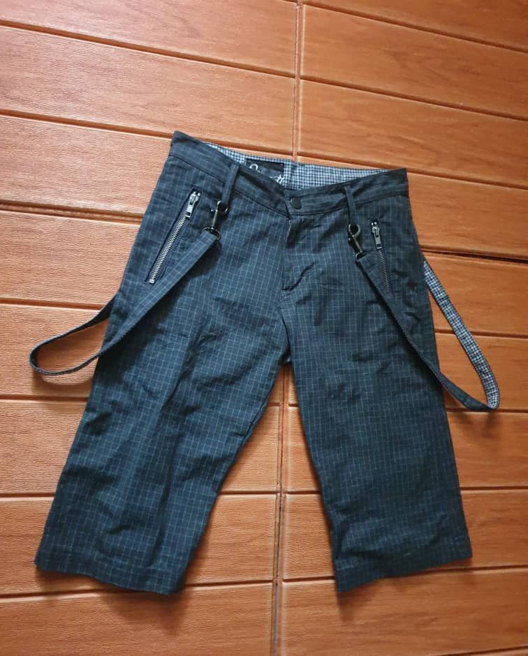 Japanese Brand 💥Sladky Japanese brand checkered punk rock style short pant Size US 27 - 7 Thumbnail