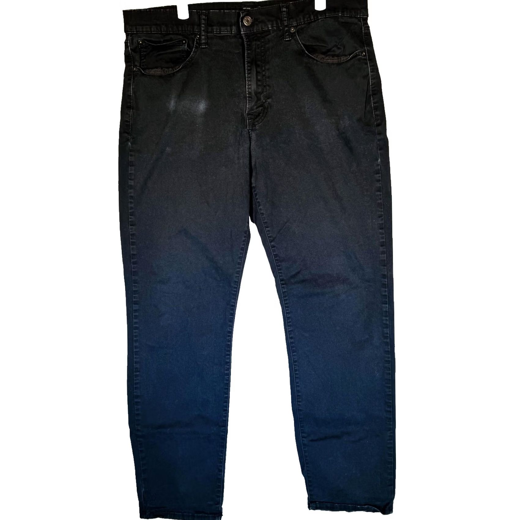 Lucky Brand Lucky Brand 121 Jeans Slim Tapered Zip Fly 36x32 Black Charcoal Wash Denim Mens Regular Size 36 Pants Size US 36 / EU 52 - 5 Thumbnail