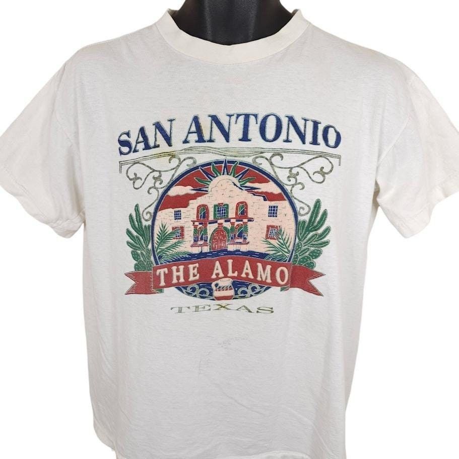 Vintage Vintage San Antonio T Shirt Mens Size Large White 90s Alamo Size US L / EU 52-54 / 3 - 1 Thumbnail