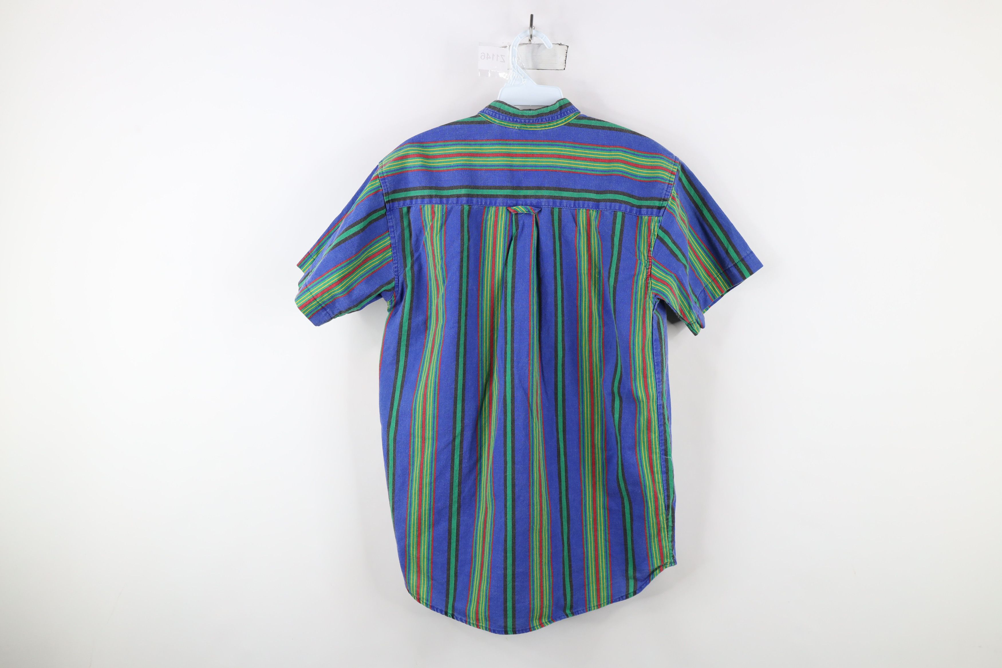 Vintage Vintage 90s Streetwear Rainbow Striped Button Down Shirt Size US S / EU 44-46 / 1 - 10 Thumbnail