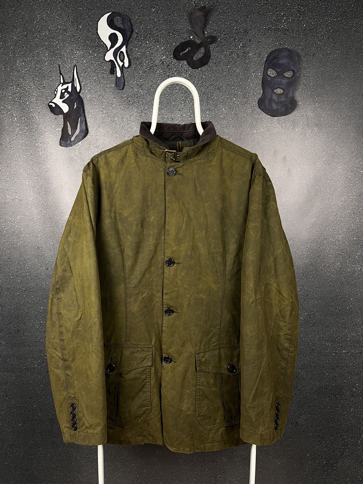 image of Mens Barbour Corbridge Waxed Jacket Size Xxl Streetwear in Green