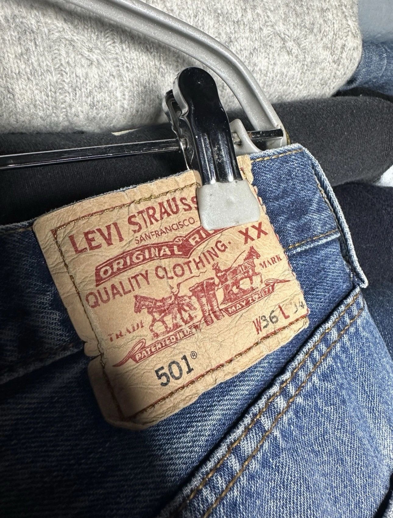 Levi's 36/34 Levi’s Rarest Vintage Y2K Punk Denim Jeans Pants Size US 36 / EU 52 - 4 Thumbnail