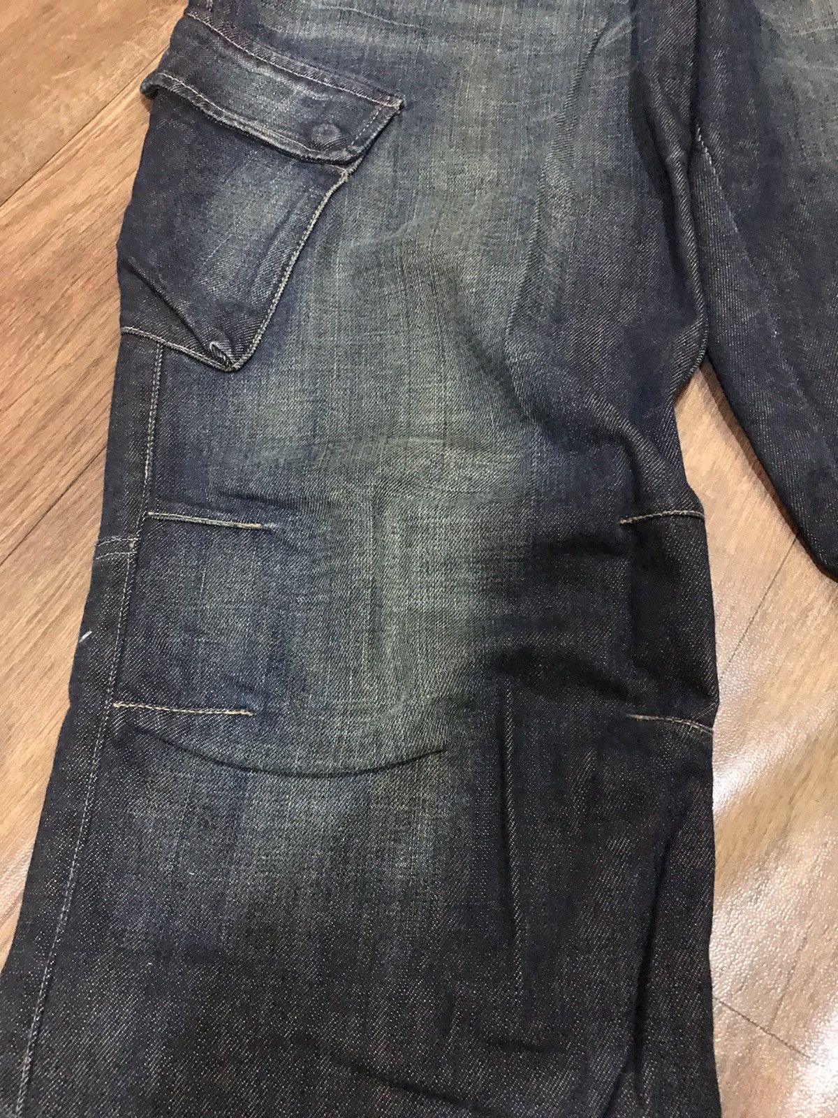 Emporio Armani × Japanese Brand × Vintage ARMANI JEANS VINTAGE DENIM CARGO Size US 34 / EU 50 - 2 Thumbnail