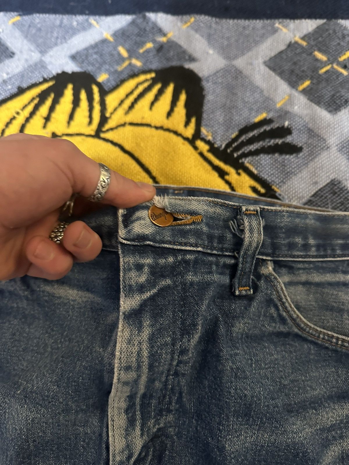 Wrangler Vintage Sun Faded Wrangler Cowboy Jeans Size US 33 - 3 Thumbnail