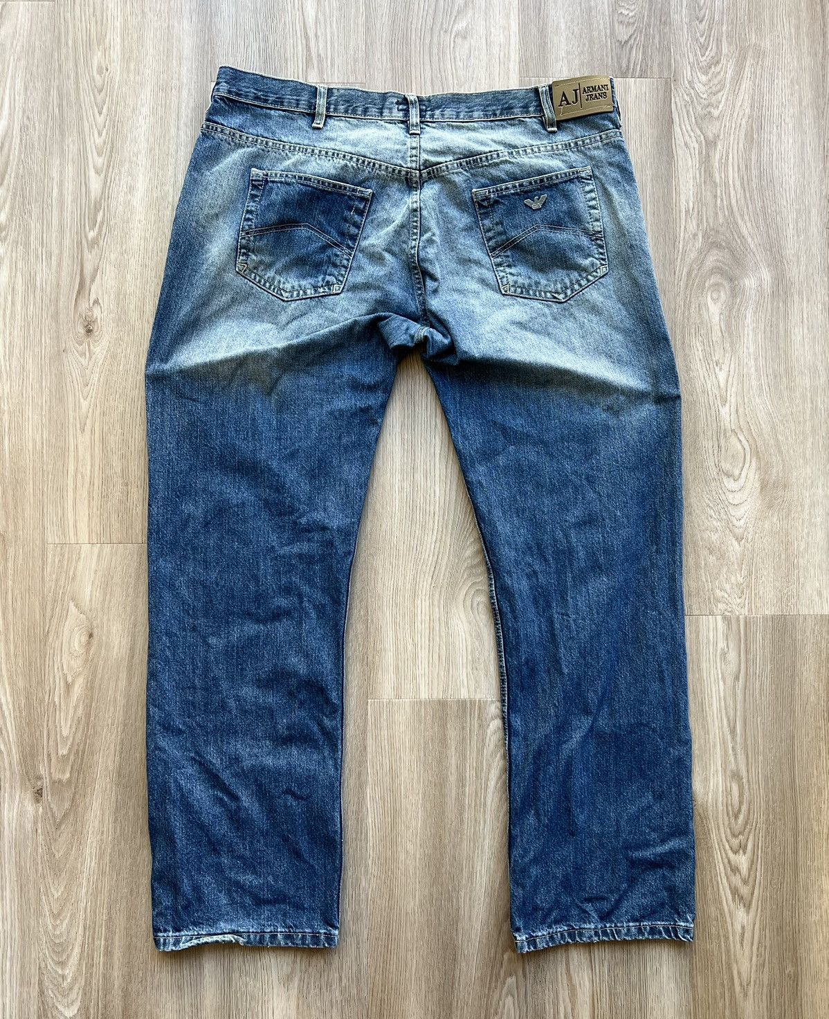 Armani × Vintage Vintage Armani Indigo Jeans Size US 44 / EU 60 - 1 Thumbnail