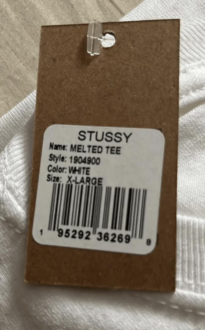 Stussy Stussy melted tee white Size US XL / EU 56 / 4 - 3 Thumbnail