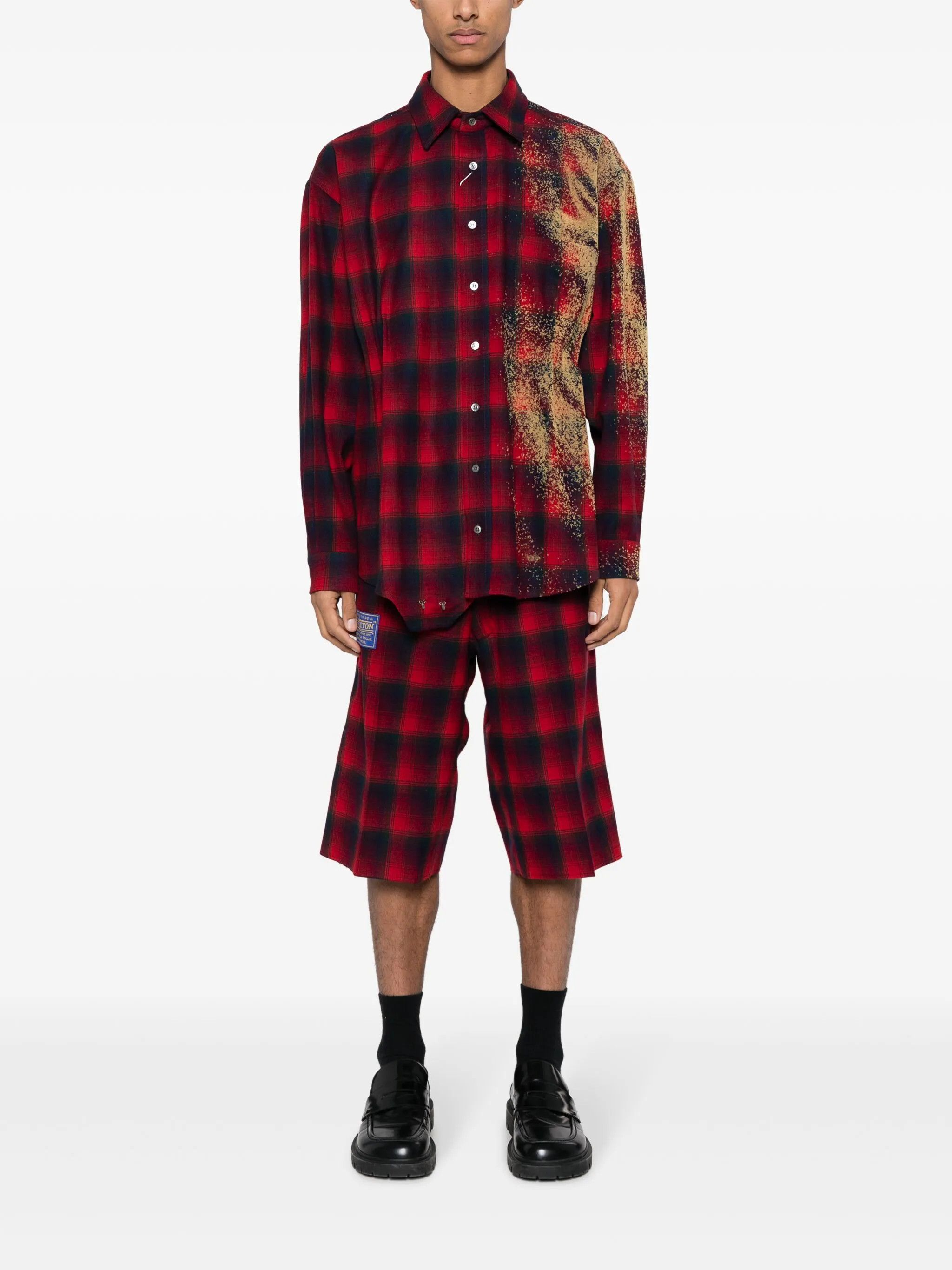 Maison Margiela o1w1db10525 Checked Bermuda Short in Multicolor Size US 32 / EU 48 - 2 Thumbnail