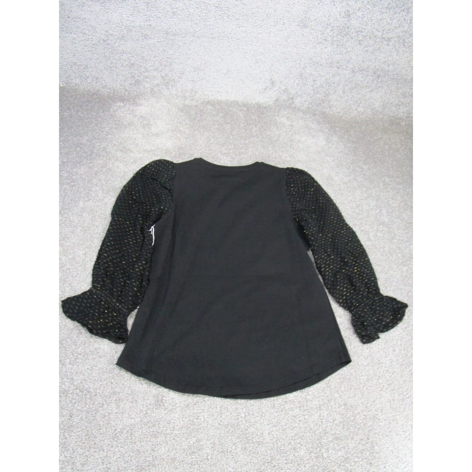 Vintage Chico's Womens Puff Sleeve Cotton Blouse Black Long Sleeve XS Size XS / US 0-2 / IT 36-38 - 3 Thumbnail