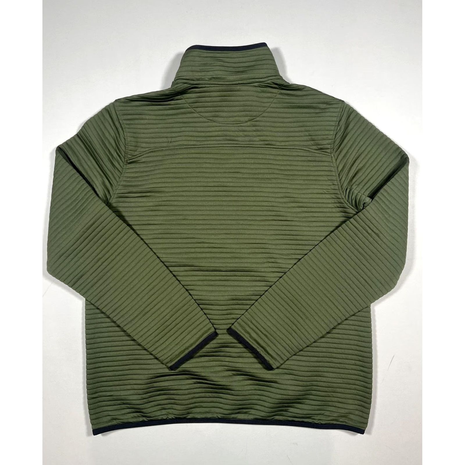 Vintage Gerry Sweatshirt Mens Large Green Fleece Quarter Snap Pullover Ribbed Textured Size US L / EU 52-54 / 3 - 2 Thumbnail