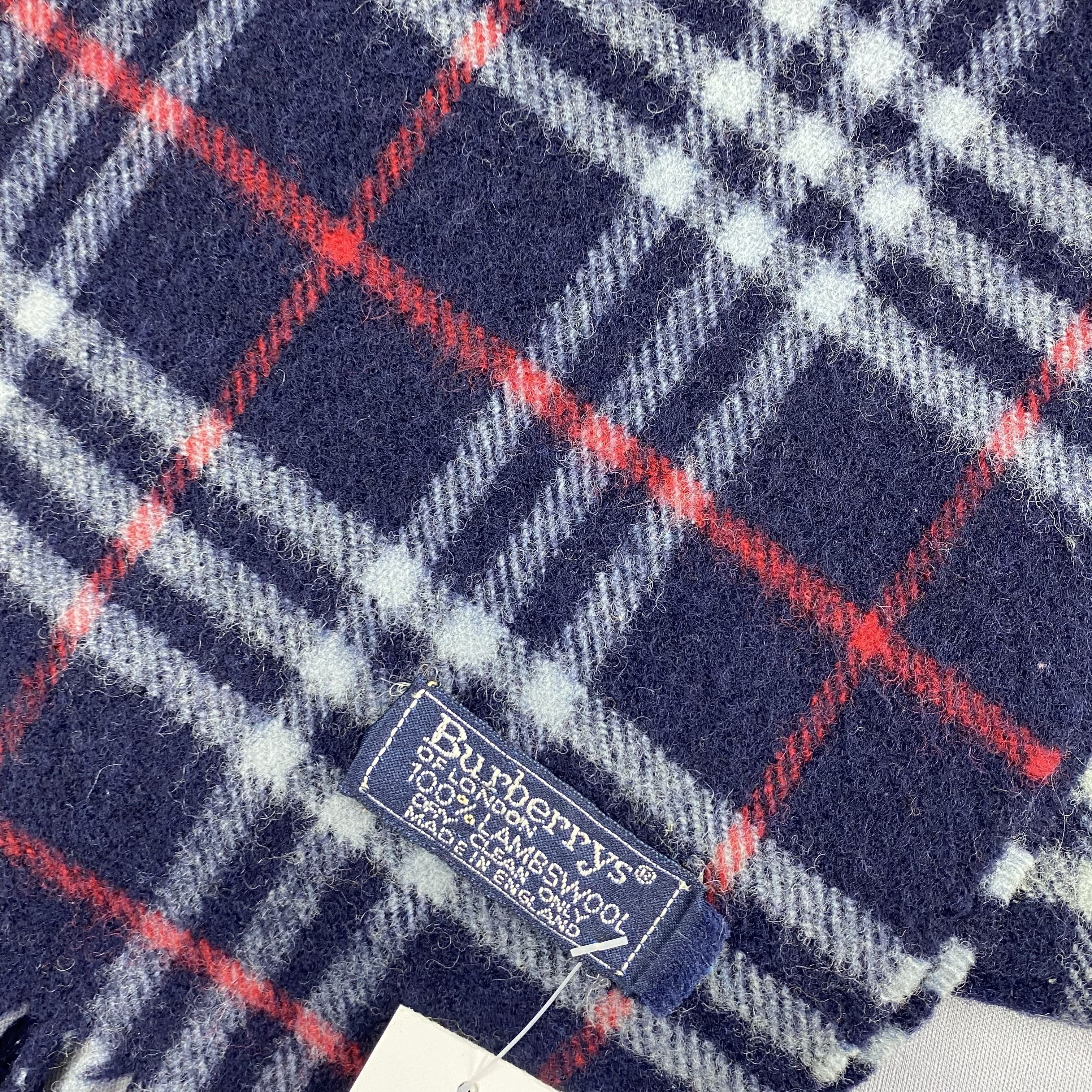 Burberry Vintage Burberrys Scarf Nova Check Muffler Wool Scarves Size ONE SIZE - 4 Thumbnail