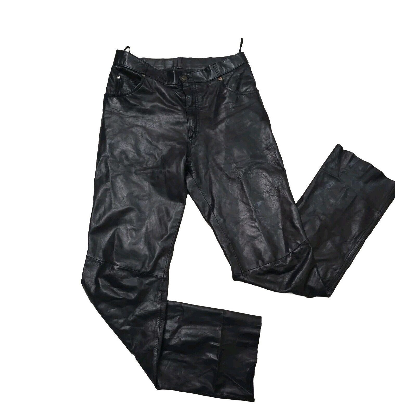 Wilsons Leather Wilsons Suede & Leather Y2K VTG 90s Genuine Leather 31 W 28 Size 31" - 3 Thumbnail