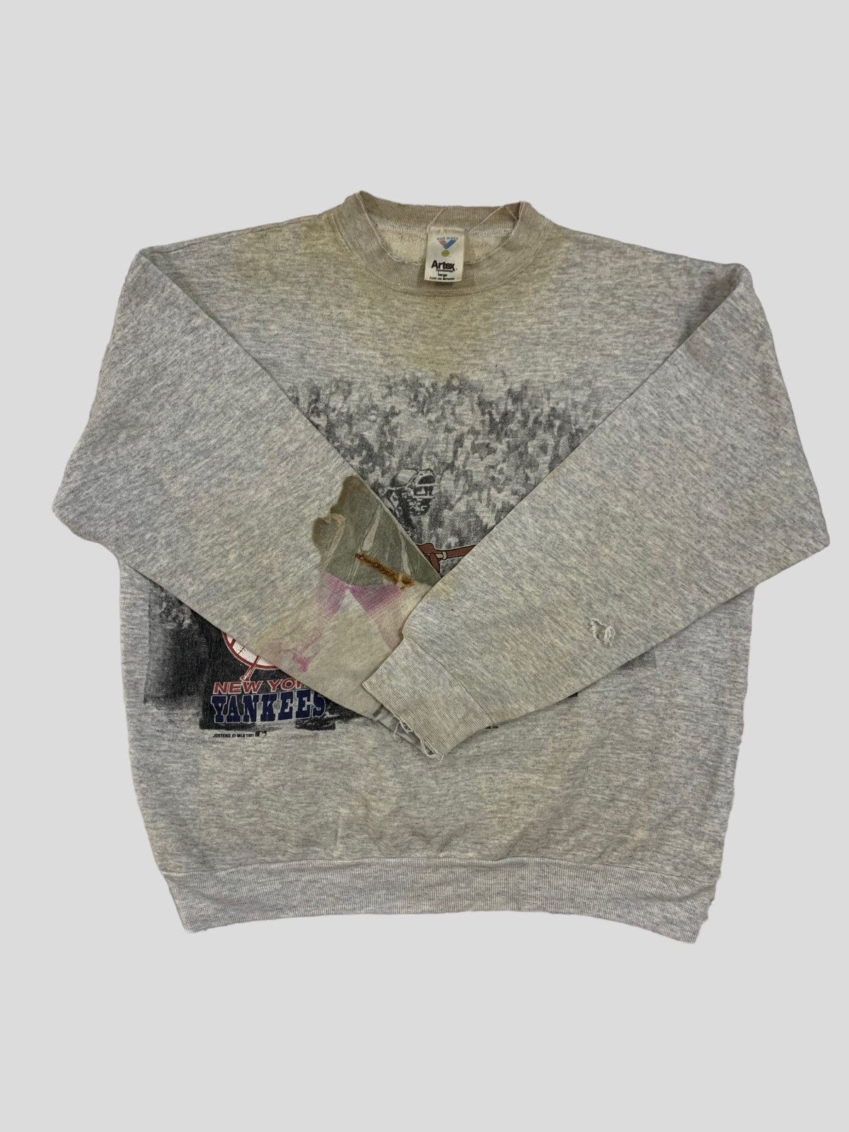 MLB VINTAGE YANKEES TAZ 90’S DISTRESSED SWEATSHIRT VERY RARE Size US L / EU 52-54 / 3 - 5 Thumbnail