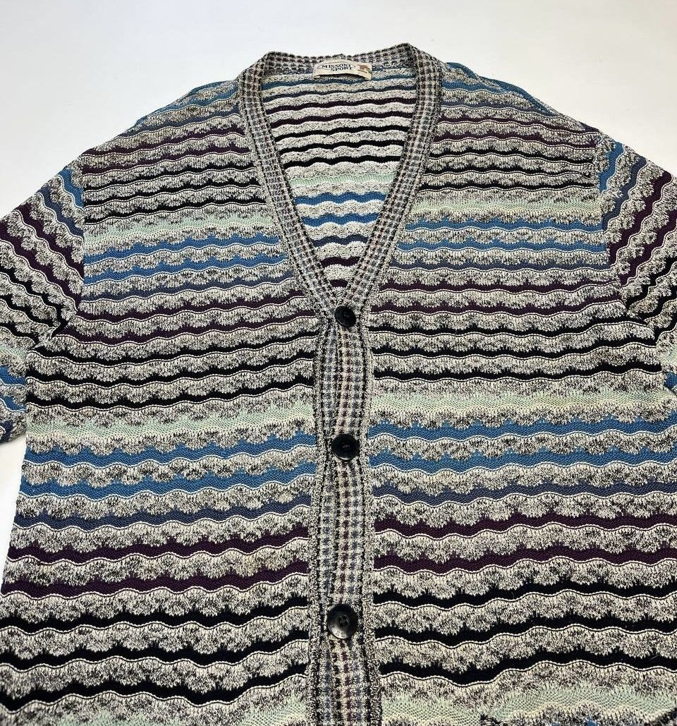 Missoni Vintage Missoni Luxury knit Cardigan Sweater Jumper Cotton Size US XL / EU 56 / 4 - 2 Thumbnail