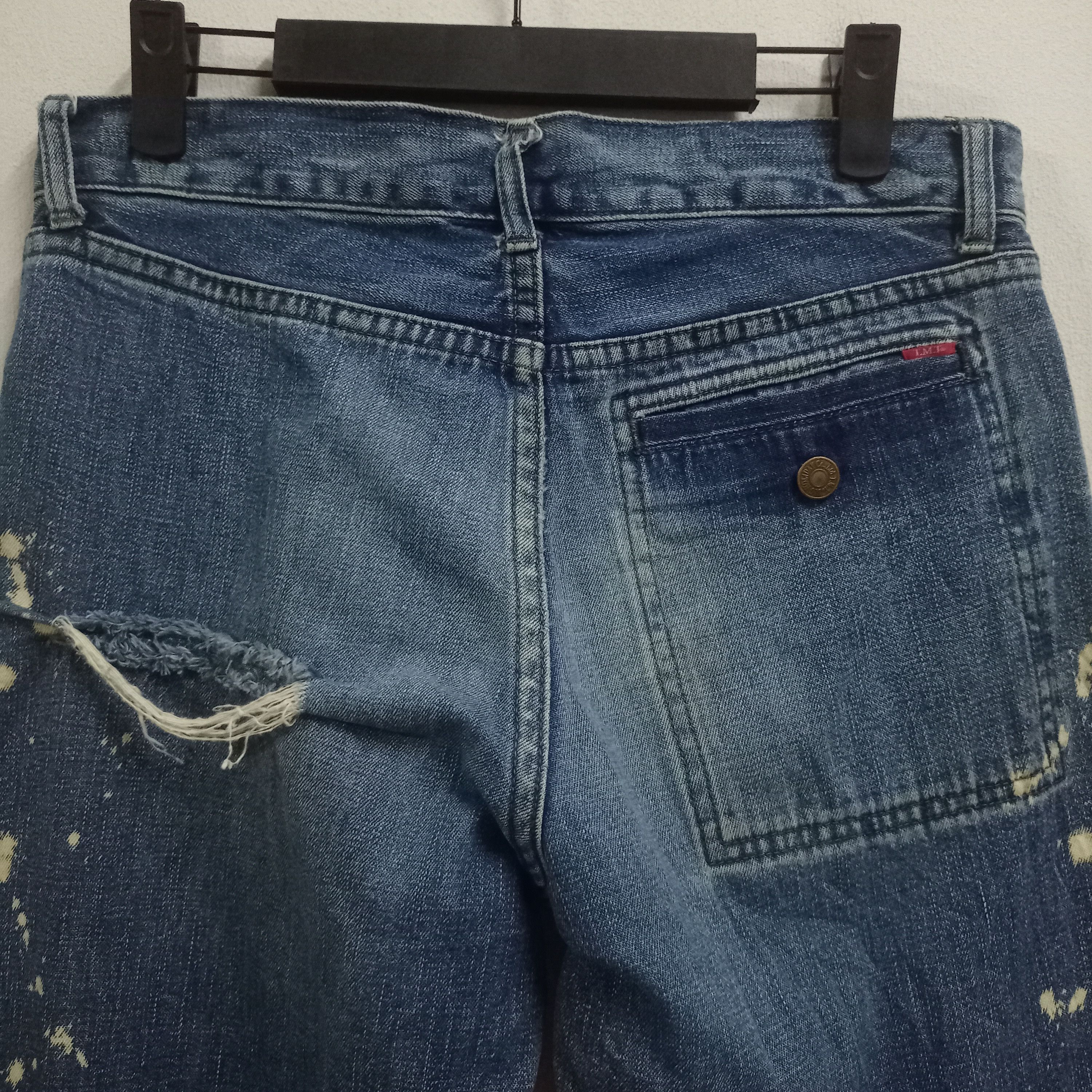 Japanese Brand Vintage Japanese Brand Distressed Loose Denim Bush Pants Size US 30 / EU 46 - 7 Thumbnail