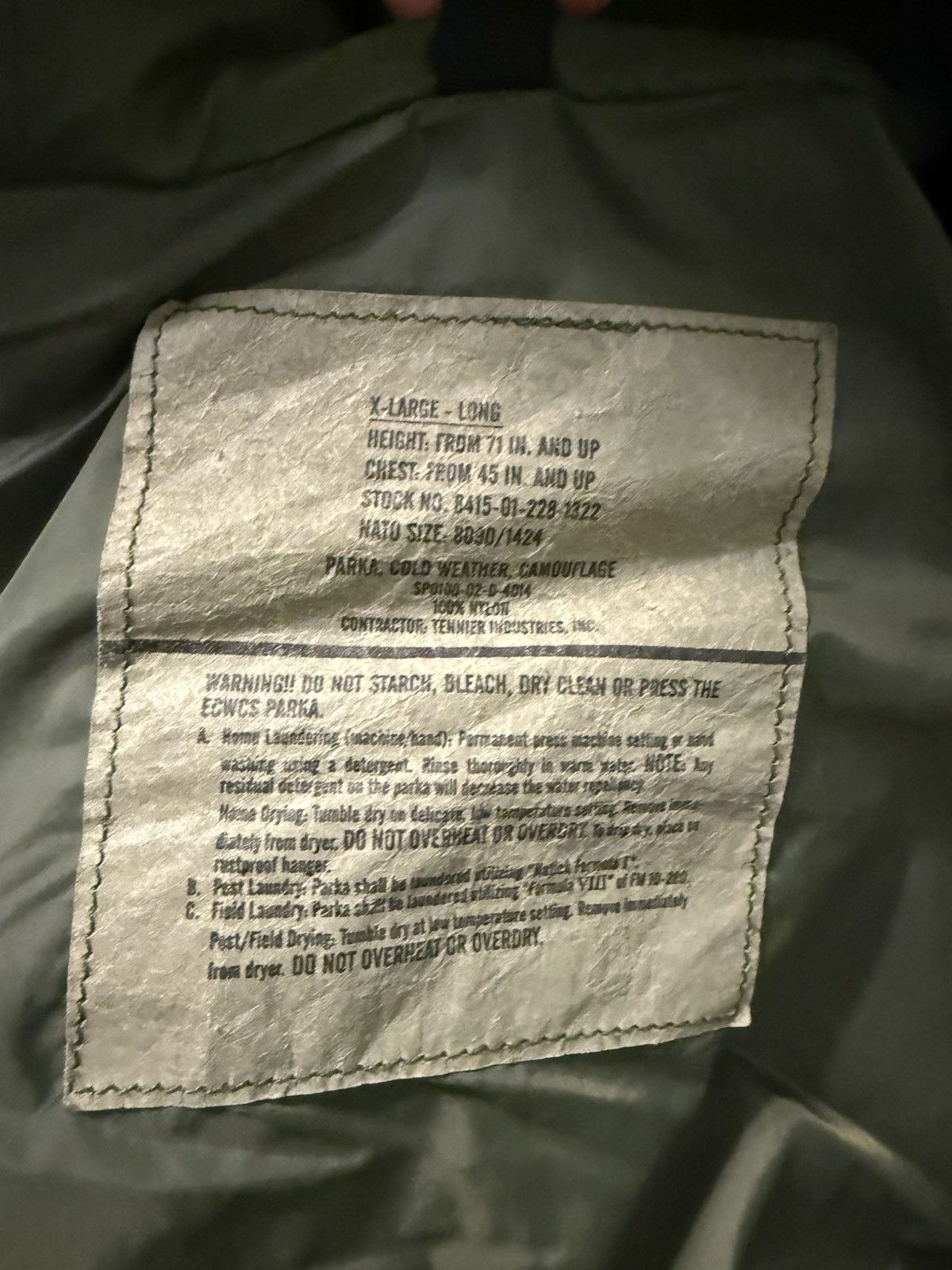 Other USGI Cold Wet Weather Woodland Camo ECWCS Parka XL Long Size US XL / EU 56 / 4 - 11 Thumbnail