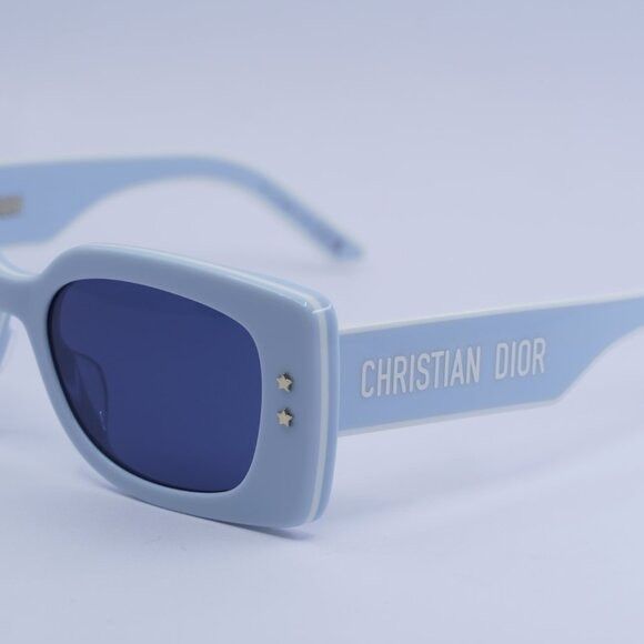 Dior 🕶️ New Dior DIORPACIFIC S1U 80B0 Sunglasses - Shiny Blue Size ONE SIZE - 9 Thumbnail